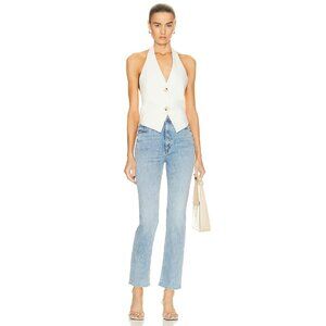 Mother High Waisted Rider Ankle Jeans Study Abroad Medium Wash Straight Leg 27